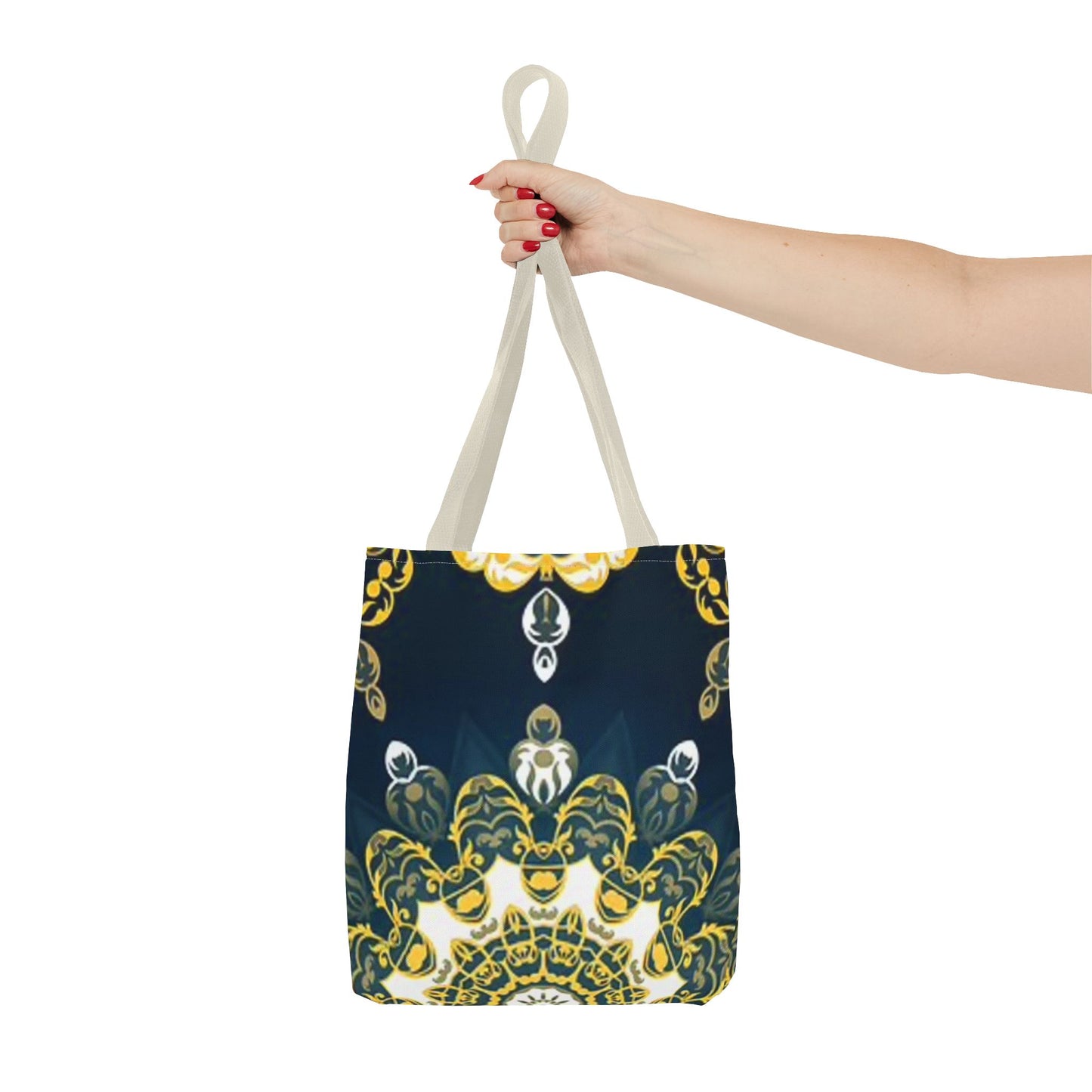 Navy And Gold Pattern Multi Color BRAND NEW MODERN Tote Bag (AOP)