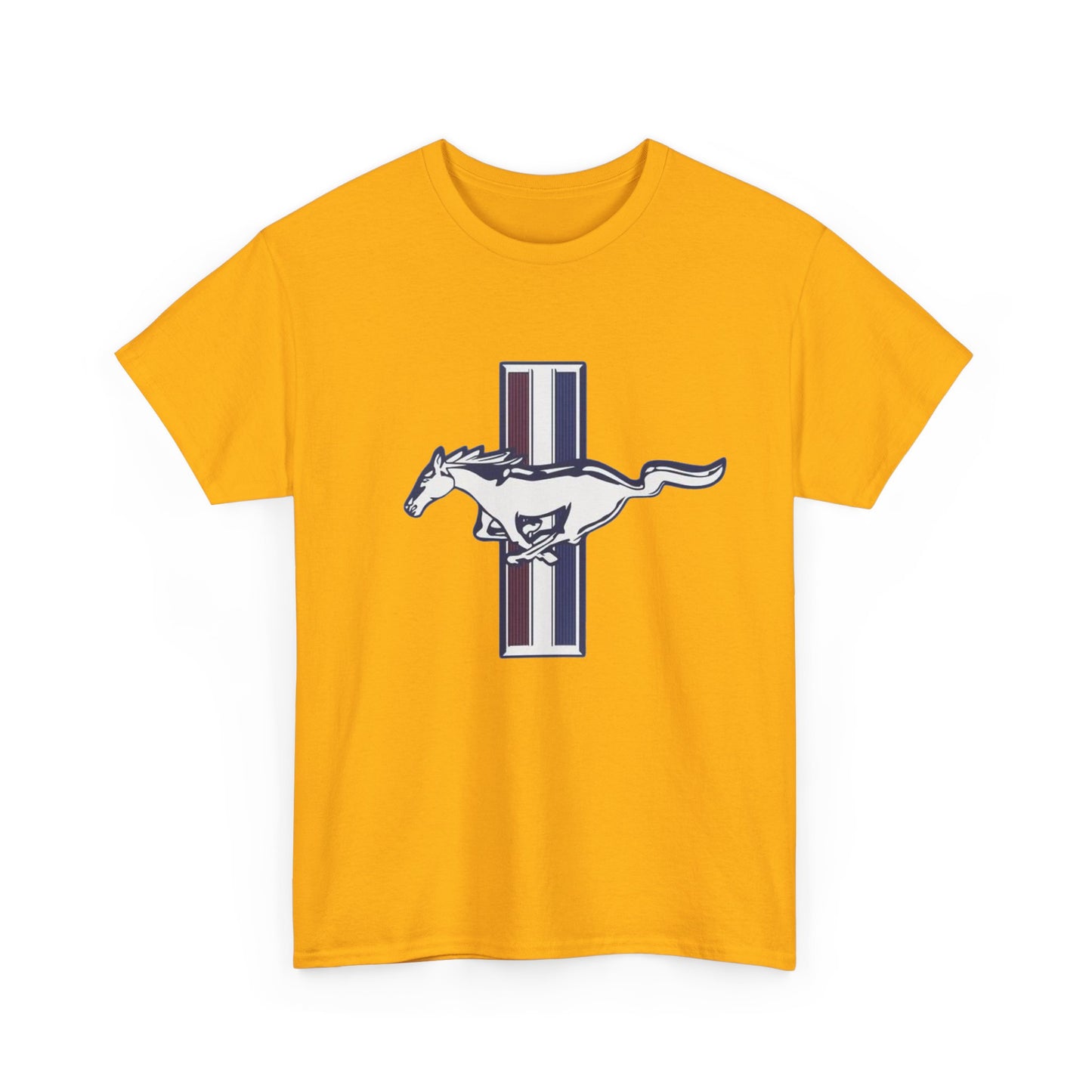 Mustang Muscle Car Graphic T Shirt Vintage Ford Unisex Heavy Cotton Tee