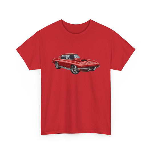Vintage Corvette Muscle Car Graphic T Shirt NEW Unisex Heavy Cotton Tee