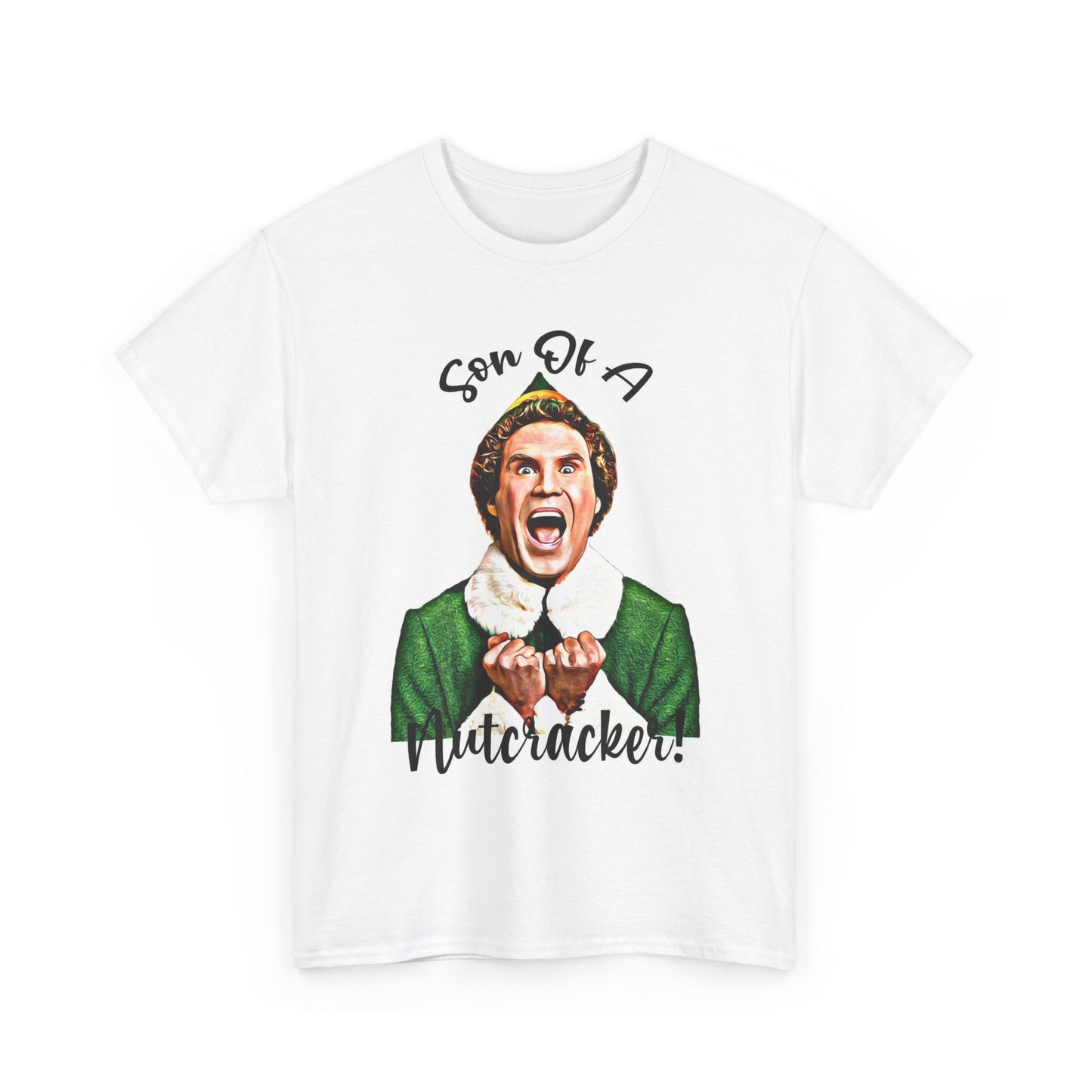 Son Of A Nutcracker Graphic T Shirt Funny Elf Christmas Unisex Heavy Cotton Tee