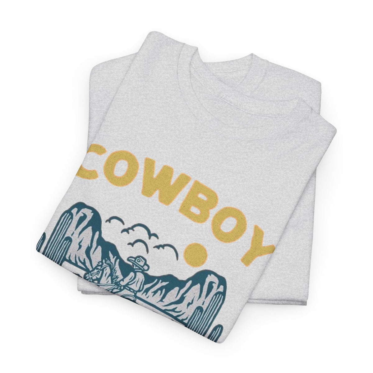 Cowboy Wild Desert American Western Graphic T-Shirt Men's Graphic Tee