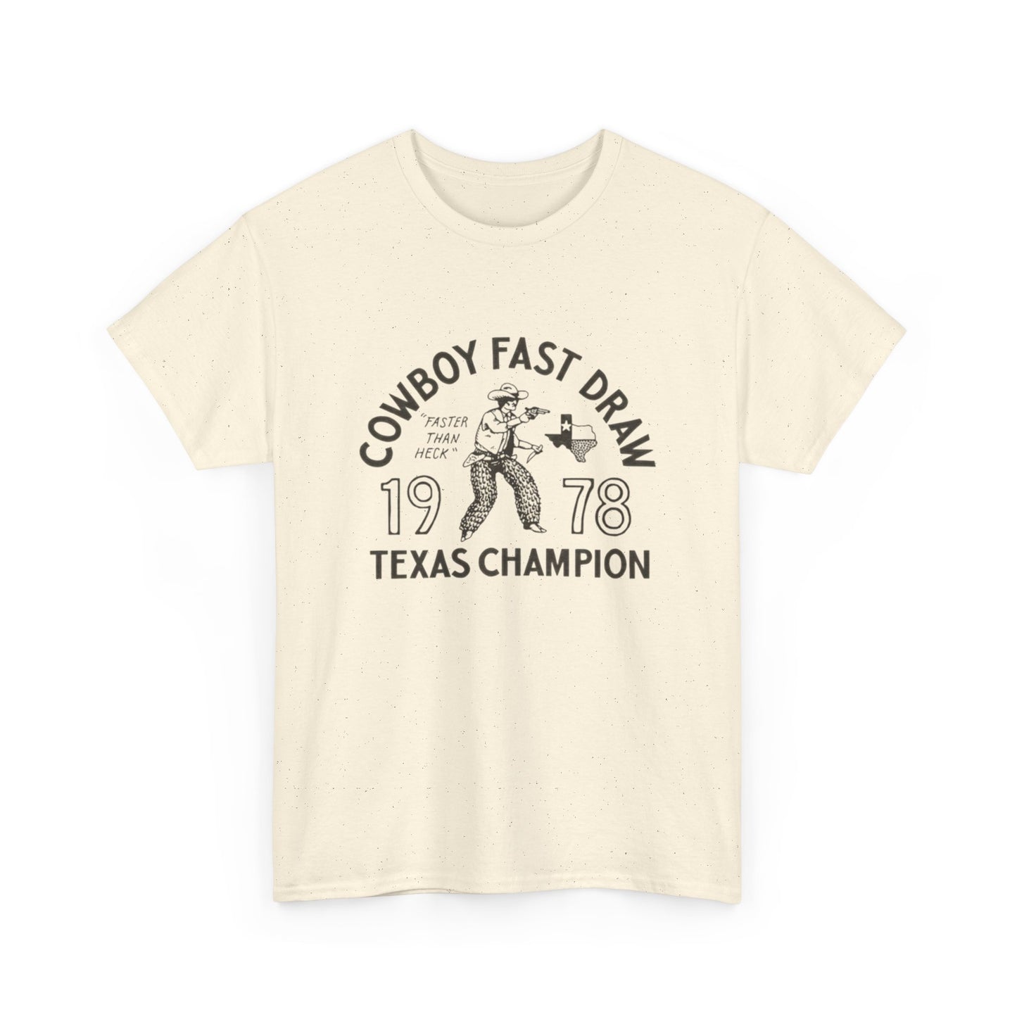 Cowboy Fast Draw Graphic T Shirt Unisex Heavy Cotton Tee