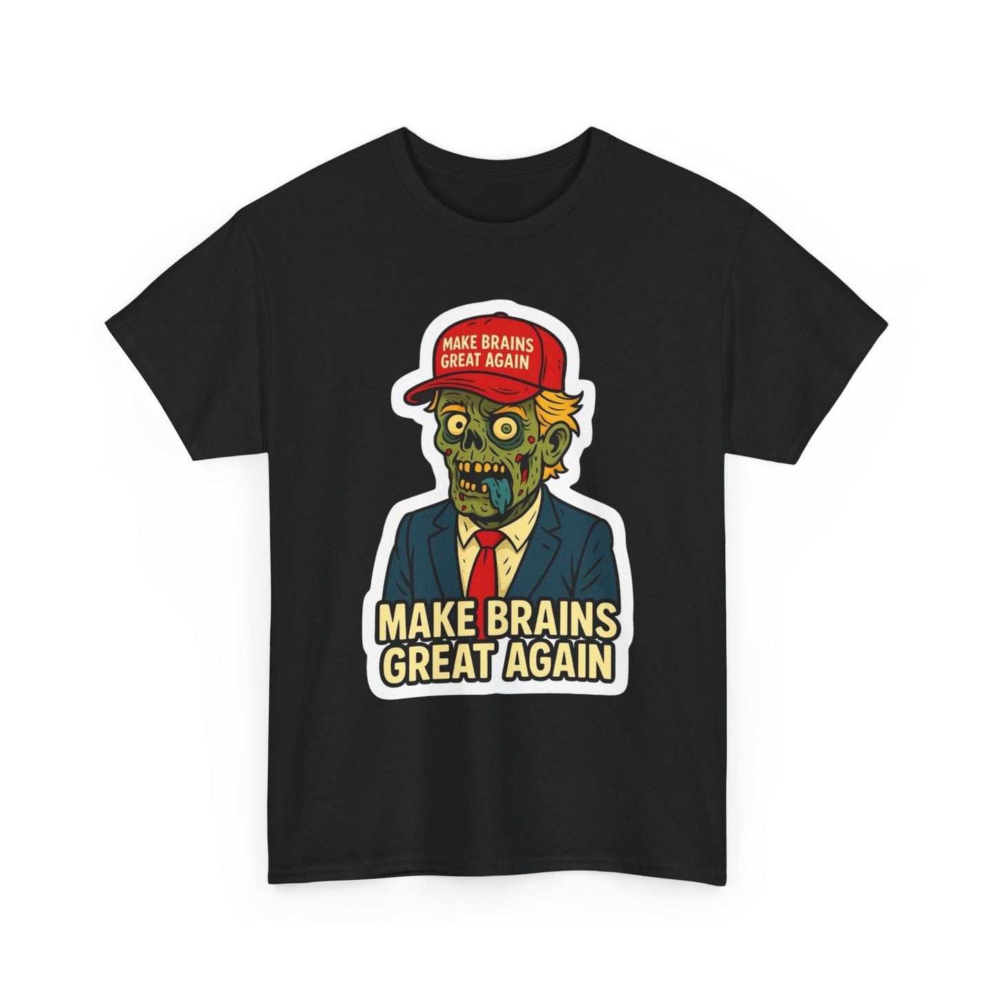 Make Brains Great Again Graphic T Shirt NEW Adult Cotton