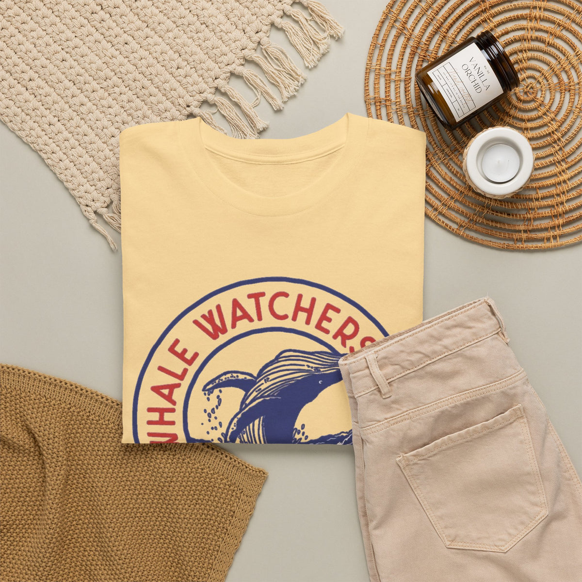 Whale Watchers Club Maine Tee | Whale Graphic T-Shirt Men's Graphic T Shirt