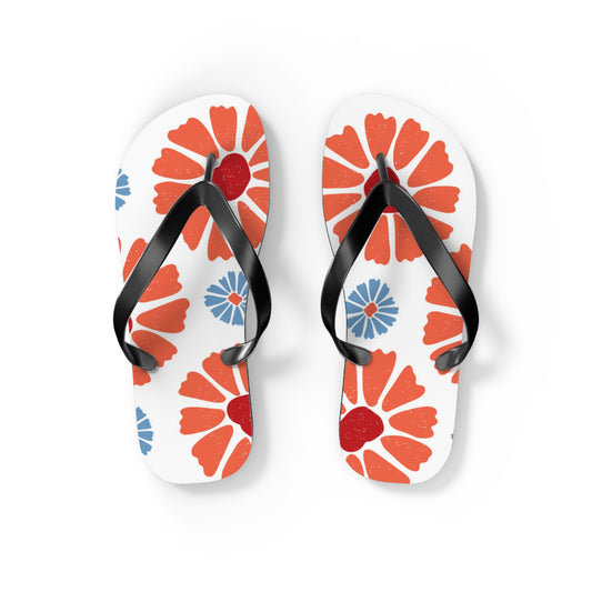 Tropical Flowers Beach Sandals Summer Flip Flops Slides BRAND NEW