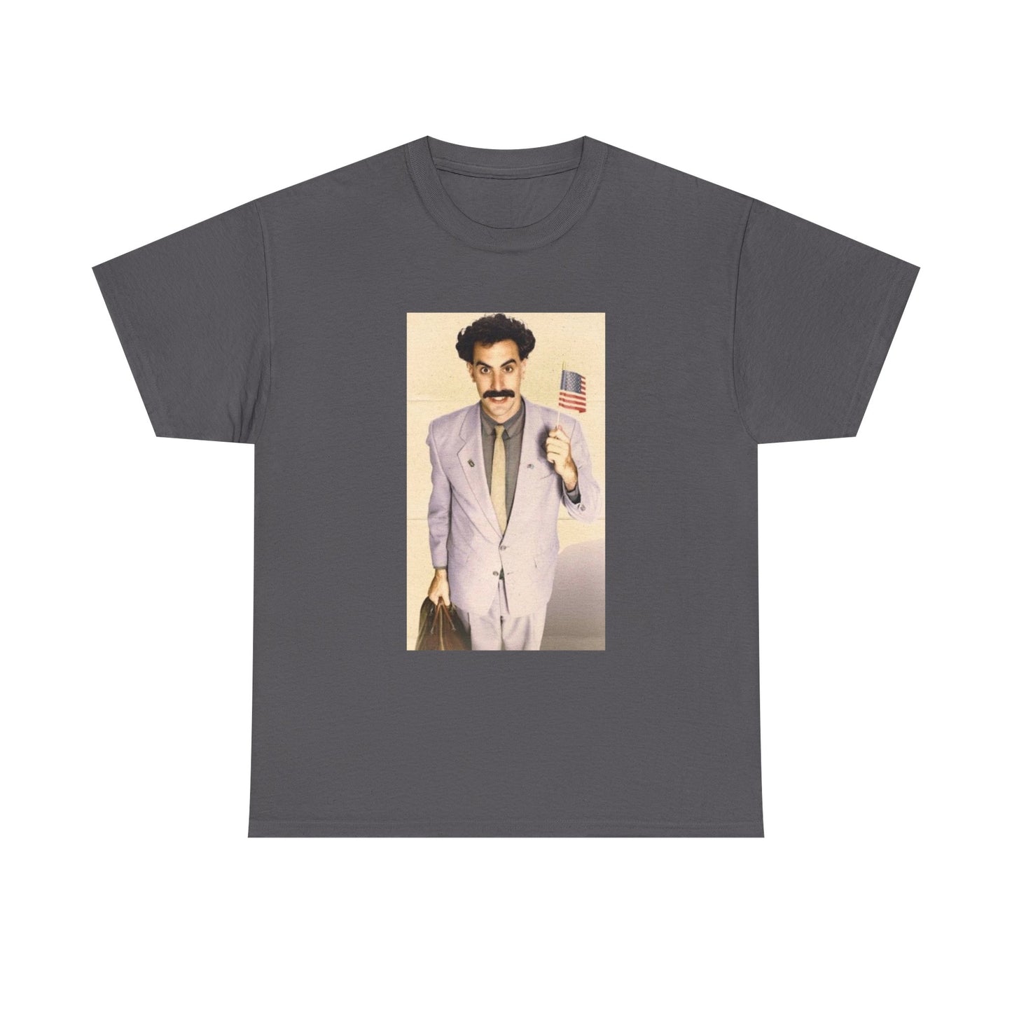 Borat Comes to America Tshirt Funny Comedy Movie Unisex Heavy Cotton Tee