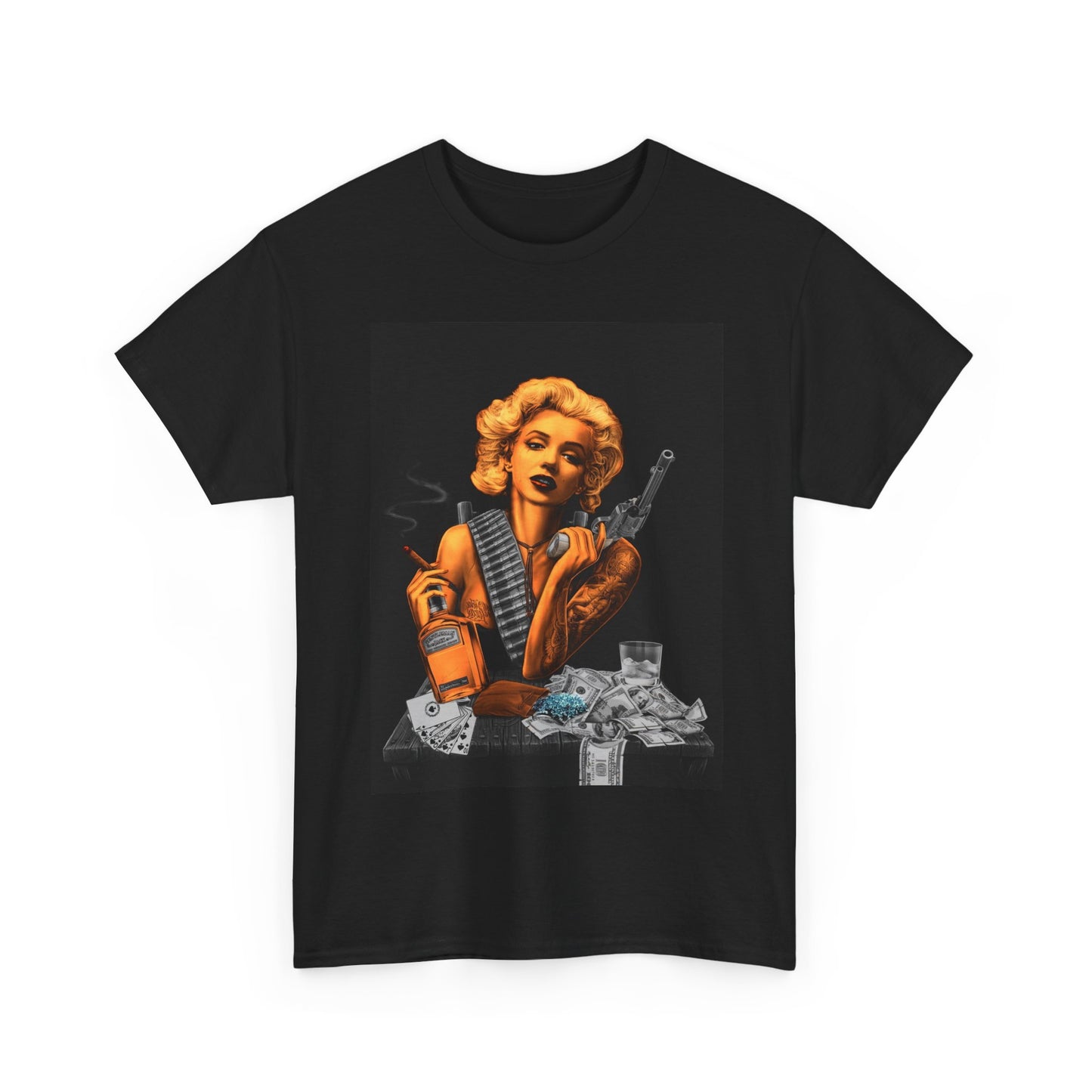 Marilyn Monroe T-shirt vintage playboy model retro Unisex Heavy Cotton Tee