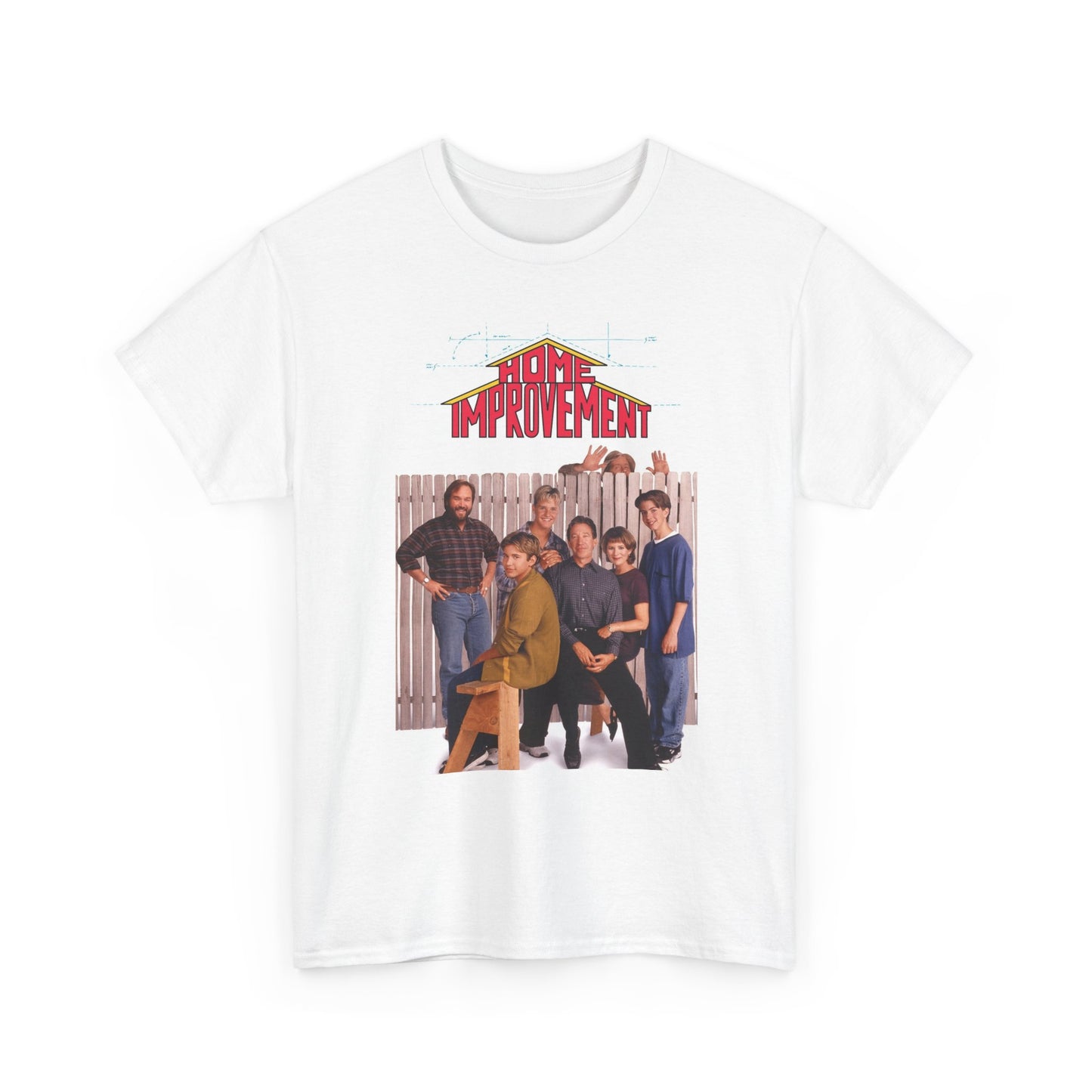 Home Improvement Poster 90s Graphic T Shirt NEW Unisex Heavy Cotton Tee Vintage