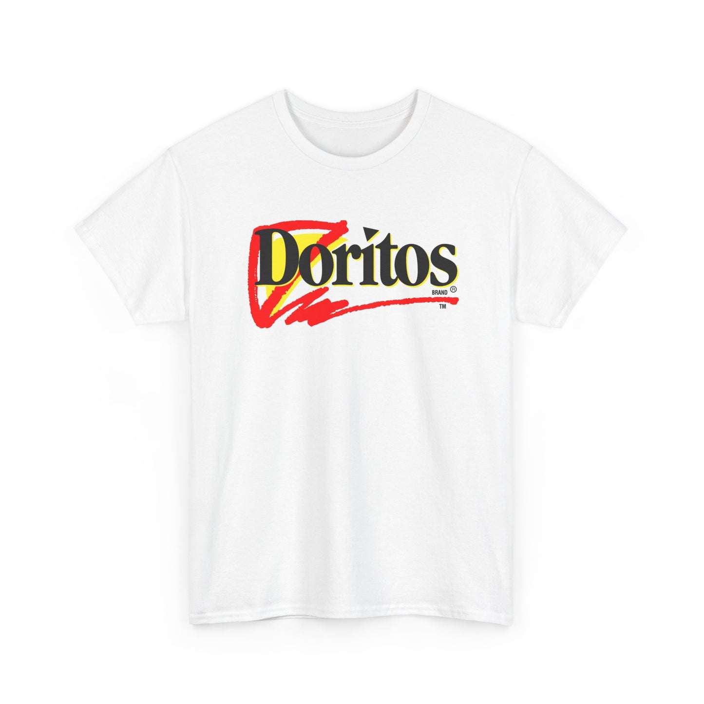 Doritos Tshirt Retro Logo Nostalgic Snack Foods Unisex Heavy Cotton Tee