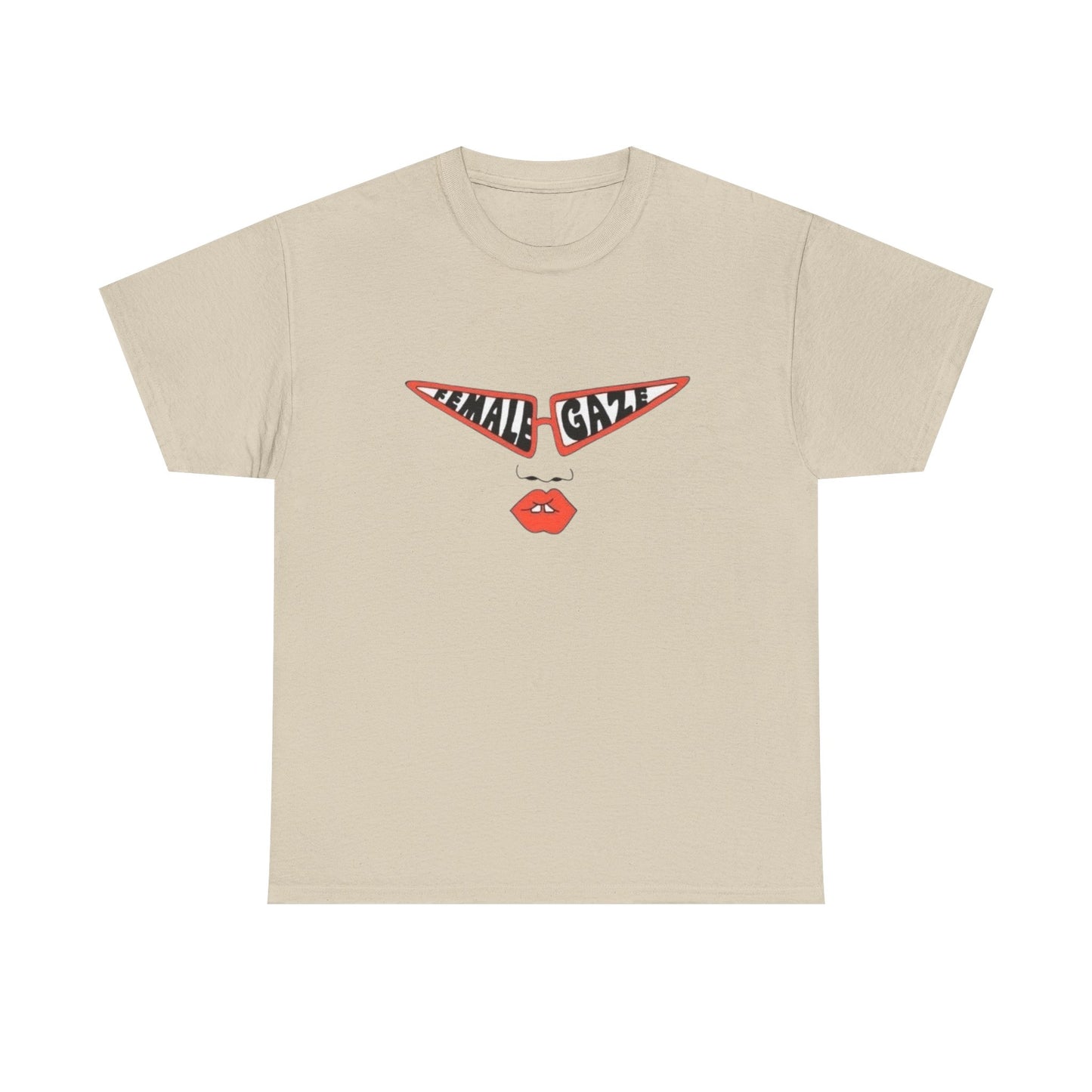 Female Gaze Graphic T Shirt Unisex Heavy Cotton Tee GIFT