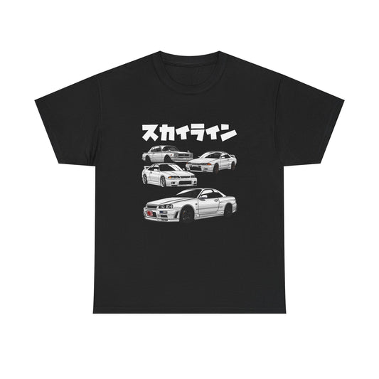 Nissan GTR Collection Graphic T Shirt NEW ADULT Tee