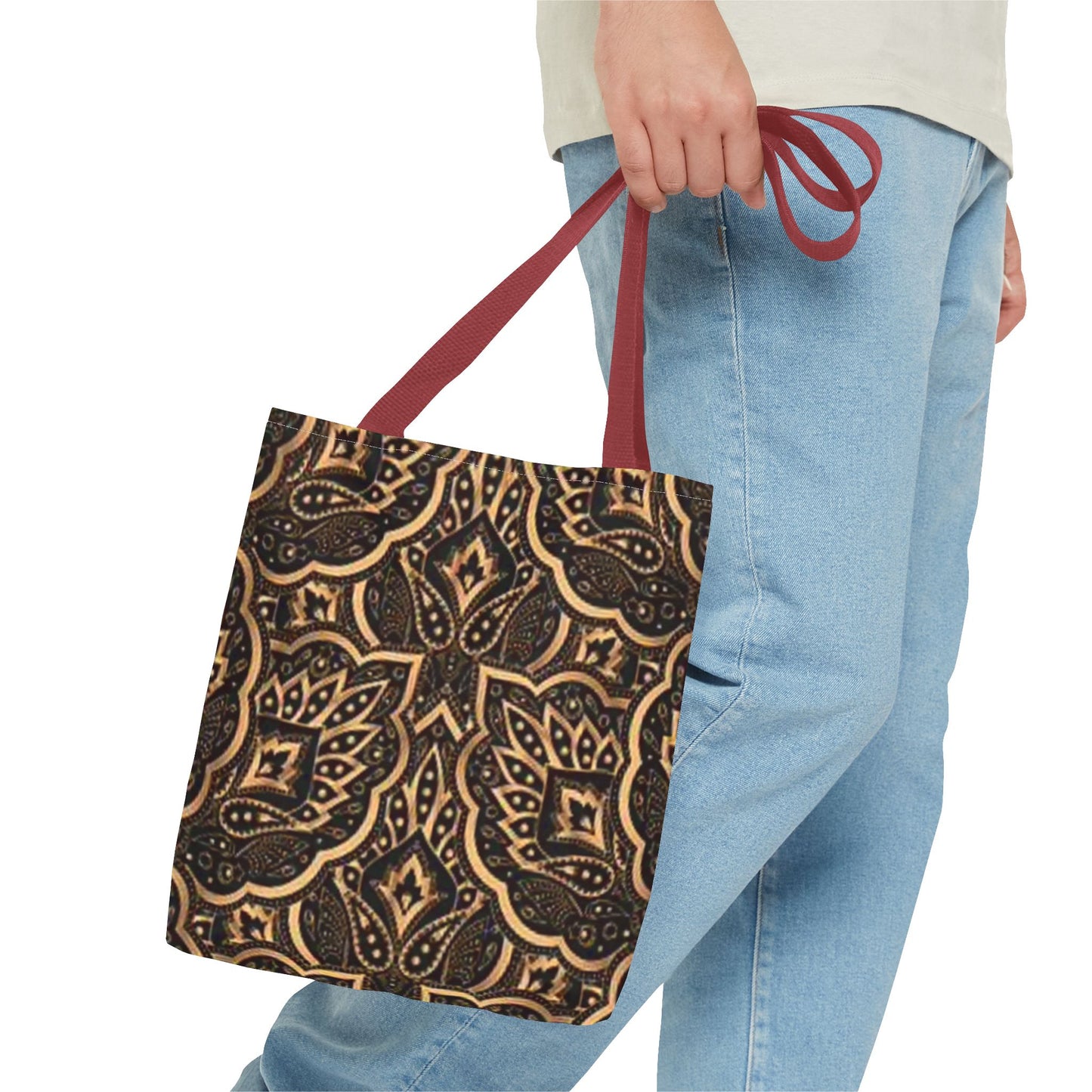 Gold And Black Graphic Multi Color BRAND NEW MODERN Tote Bag (AOP)