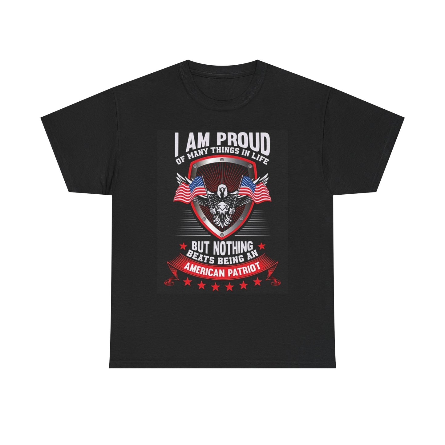 American Patriot Graphic T Shirt American Flag Unisex Heavy Cotton Tee