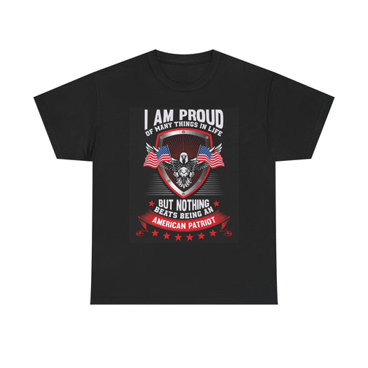 American Patriot Graphic T Shirt American Flag Unisex Heavy Cotton Tee