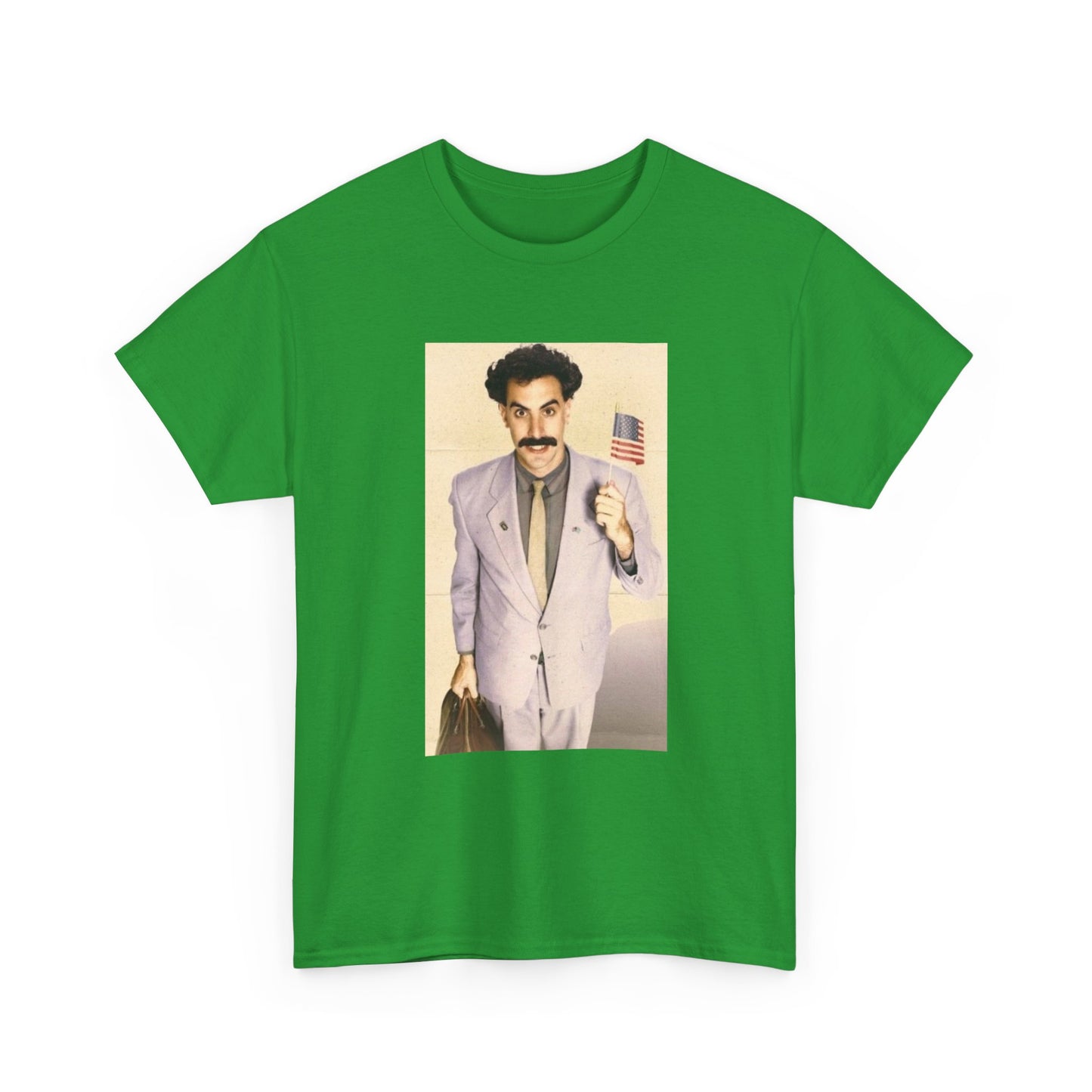 Borat Comes to America Tshirt Funny Comedy Movie Unisex Heavy Cotton Tee