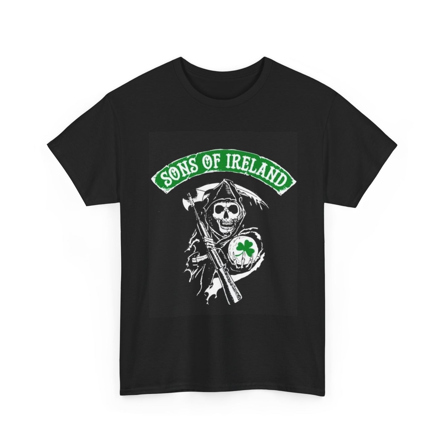Sons Of Ireland Anarchy T Shirt Vintage Motorcycle Graphic Unisex Heavy Cotton