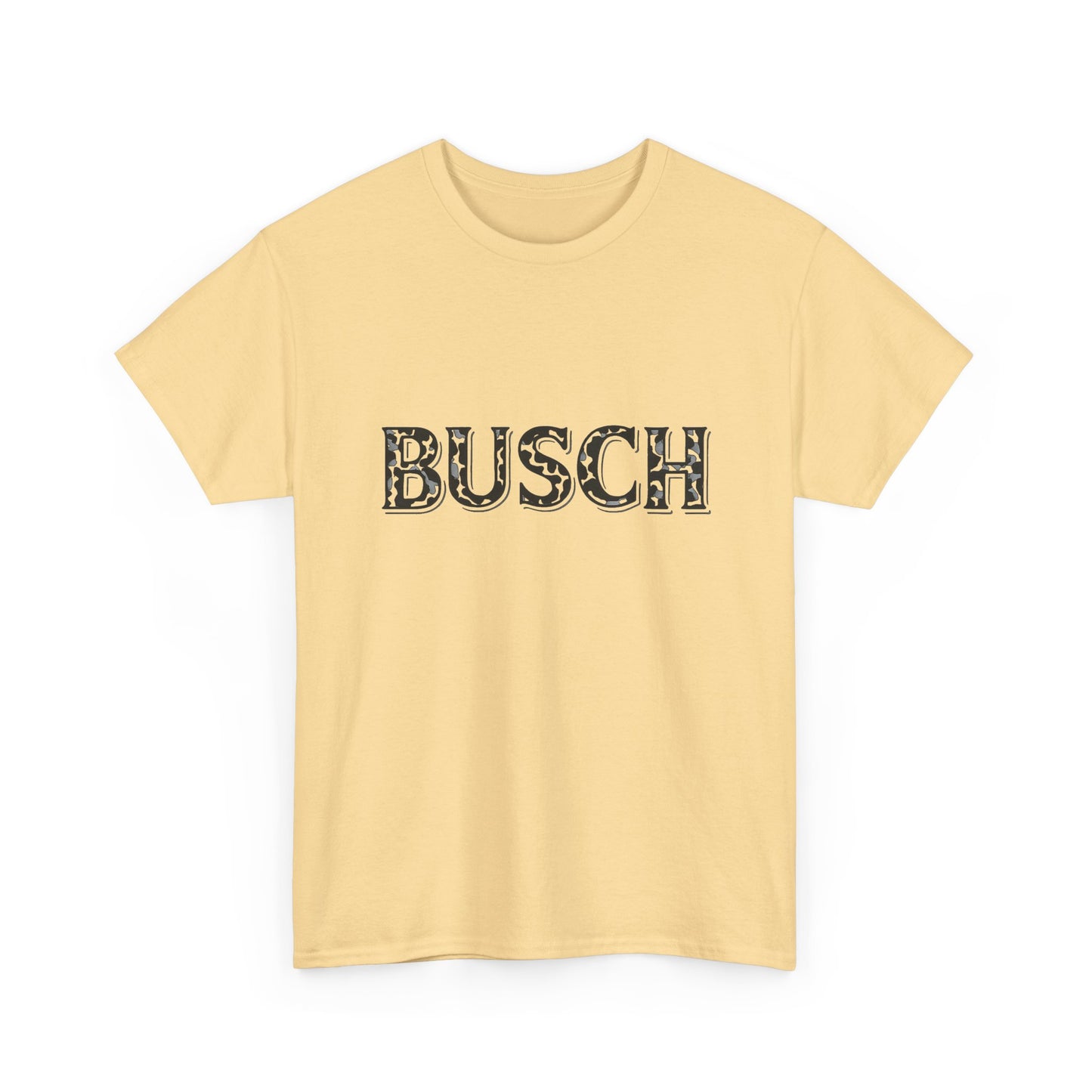 Busch Beer MULTIPLE COLORS Graphic T Shirt NEW Unisex Heavy Cotton Tee