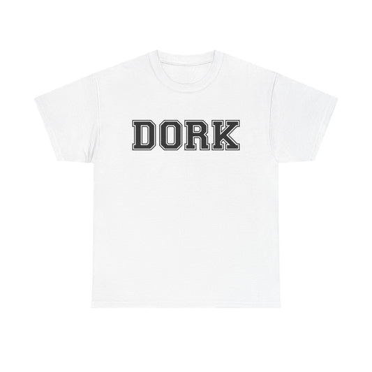 Dork Tshirt Funny Gamer Graphic Classic Comedy Gift Unisex Heavy Cotton Tee