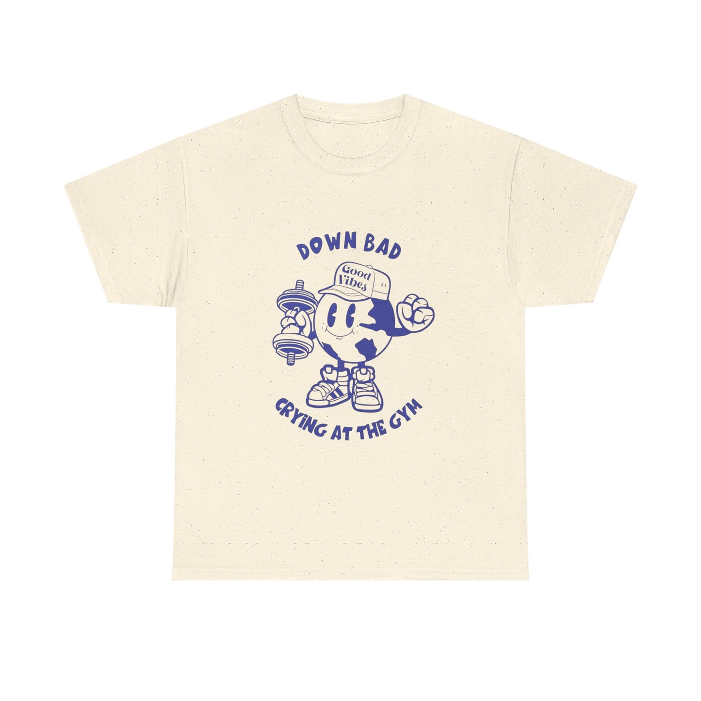 Down Bad Crying At The Gym Gear Graphic T Shirt Unisex Heavy Cotton Tee