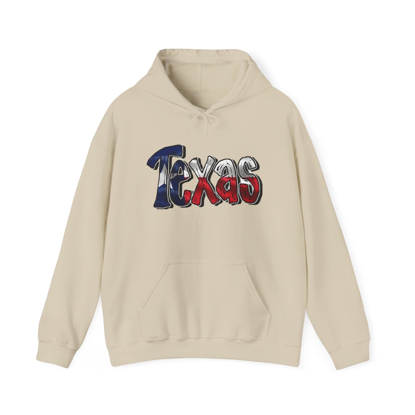 Texas American Flag USA Graphic Hoodie NEW Unisex Heavy Blend™ Hooded Sweatshirt