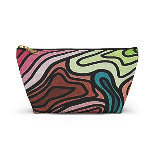 Painting All Over Print Travel Bag Multi Color Accessory Pouch w T-bottom