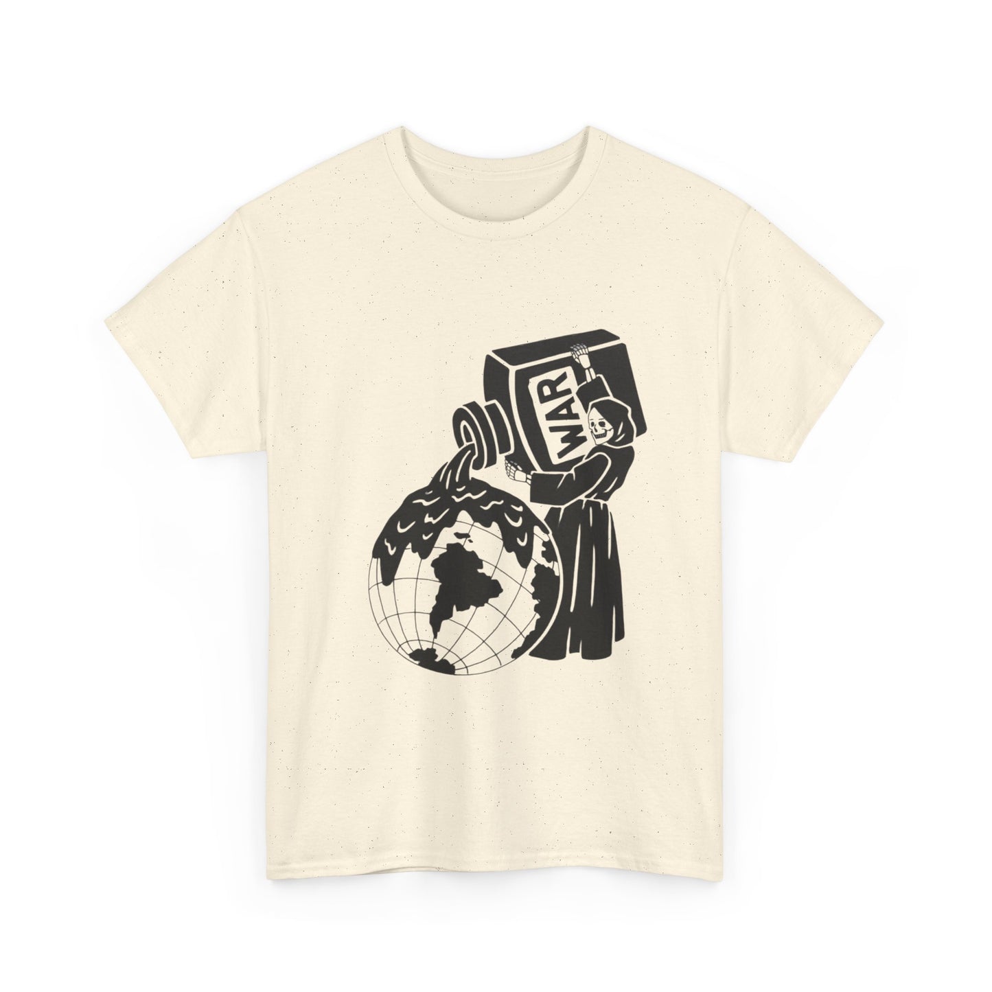 Pour War On The Earth Graphic T Shirt NEW Unisex Heavy Cotton Tee