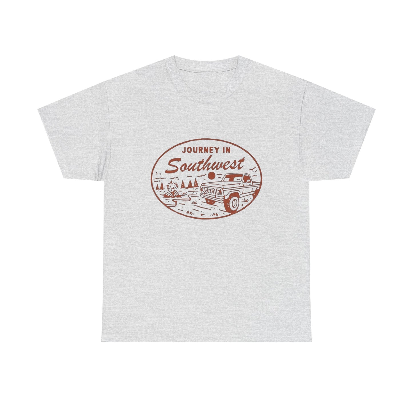 Journey In Southwest Graphic T Shirt Unisex Heavy Cotton Tee