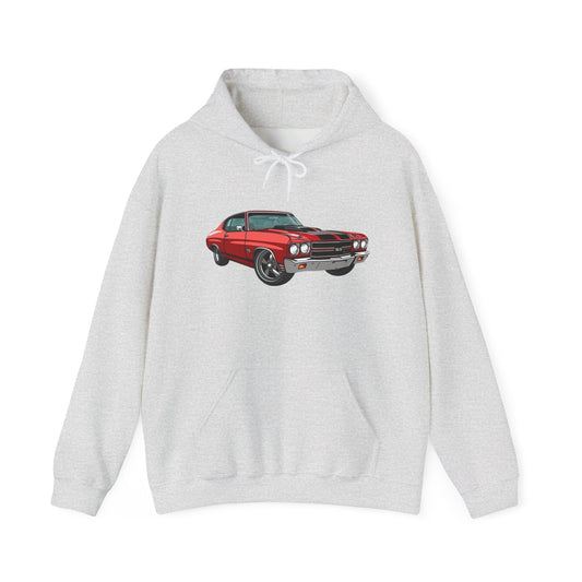 Chevelle SS Retro Muscle Classic Graphic Hoodie NEW Heavy Hooded Sweatshirt