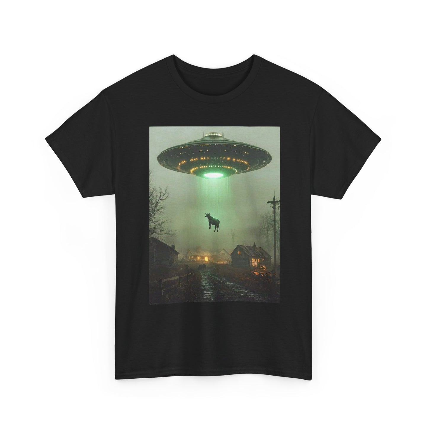 Alien Abduction Graphic T Shirt NEW Adult Unisex Heavy Cotton Tee