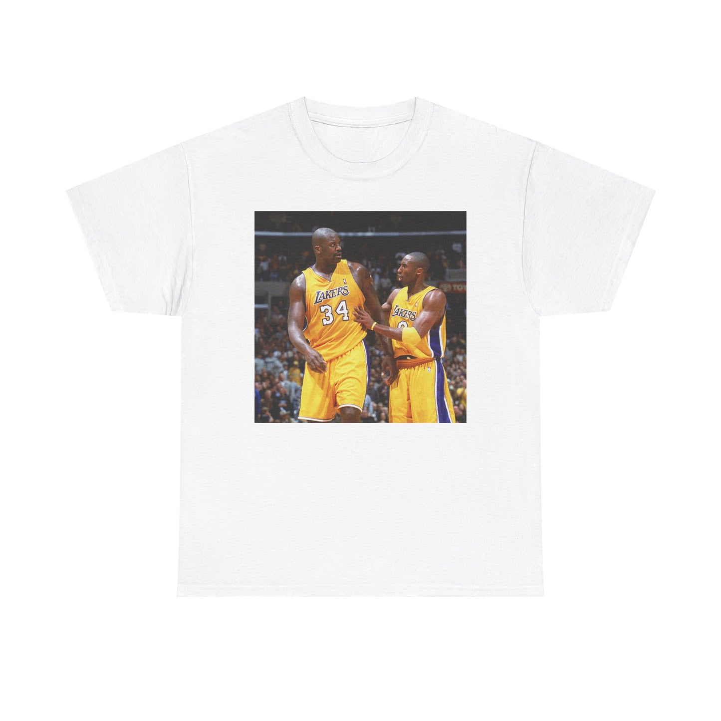 Shaq And Kobe Graphic T Shirt Vintage Lakers Retro Unisex Heavy Cotton Tee
