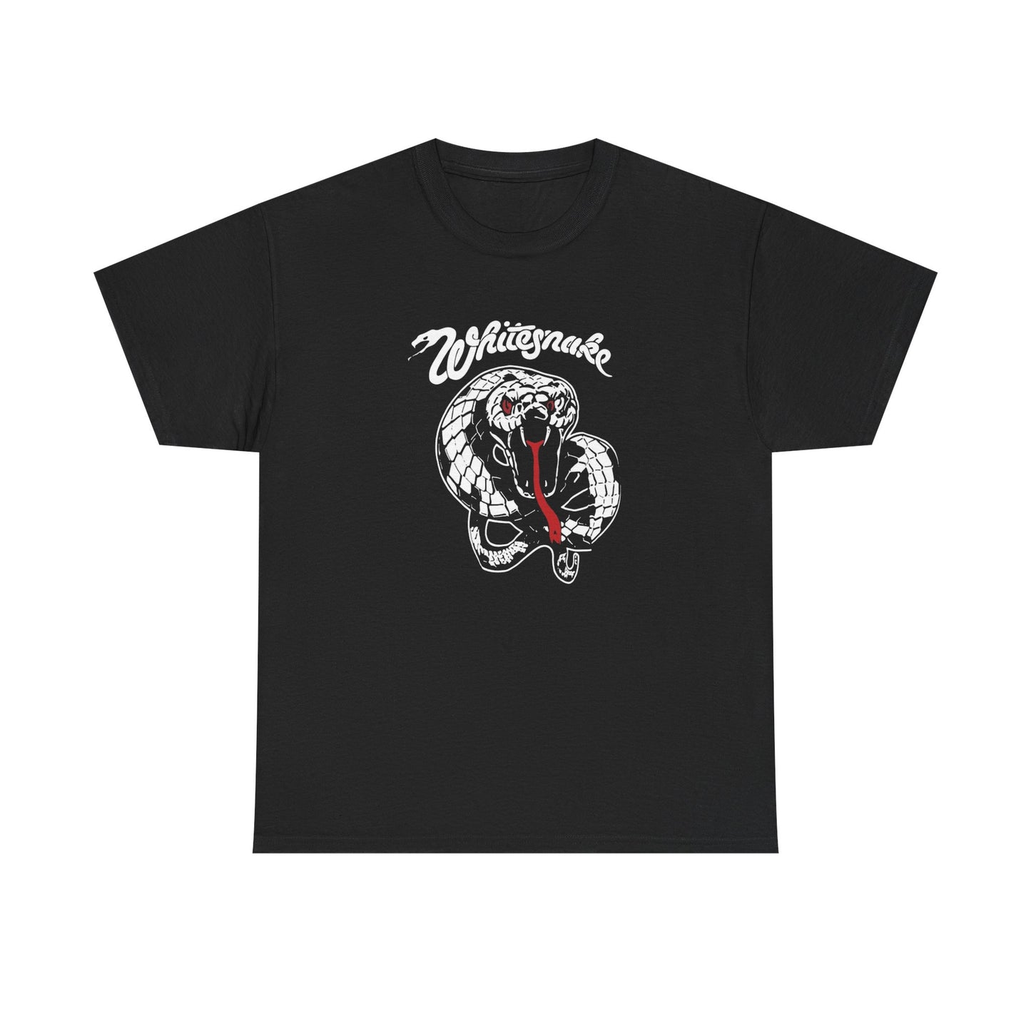 White Snake Venomous Graphic T Shirt NEW Heavy Cotton Tee