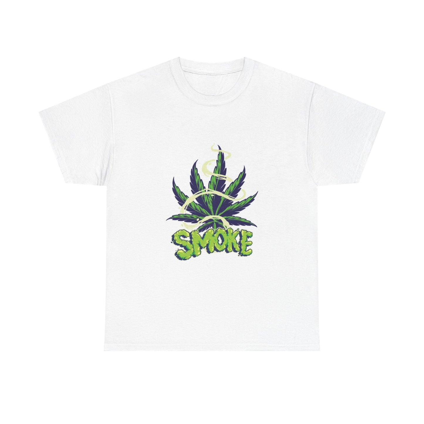 Weed Leaf Tshirt Smoke Cloud Lettering Cheech Sky Unisex Heavy Cotton Tee