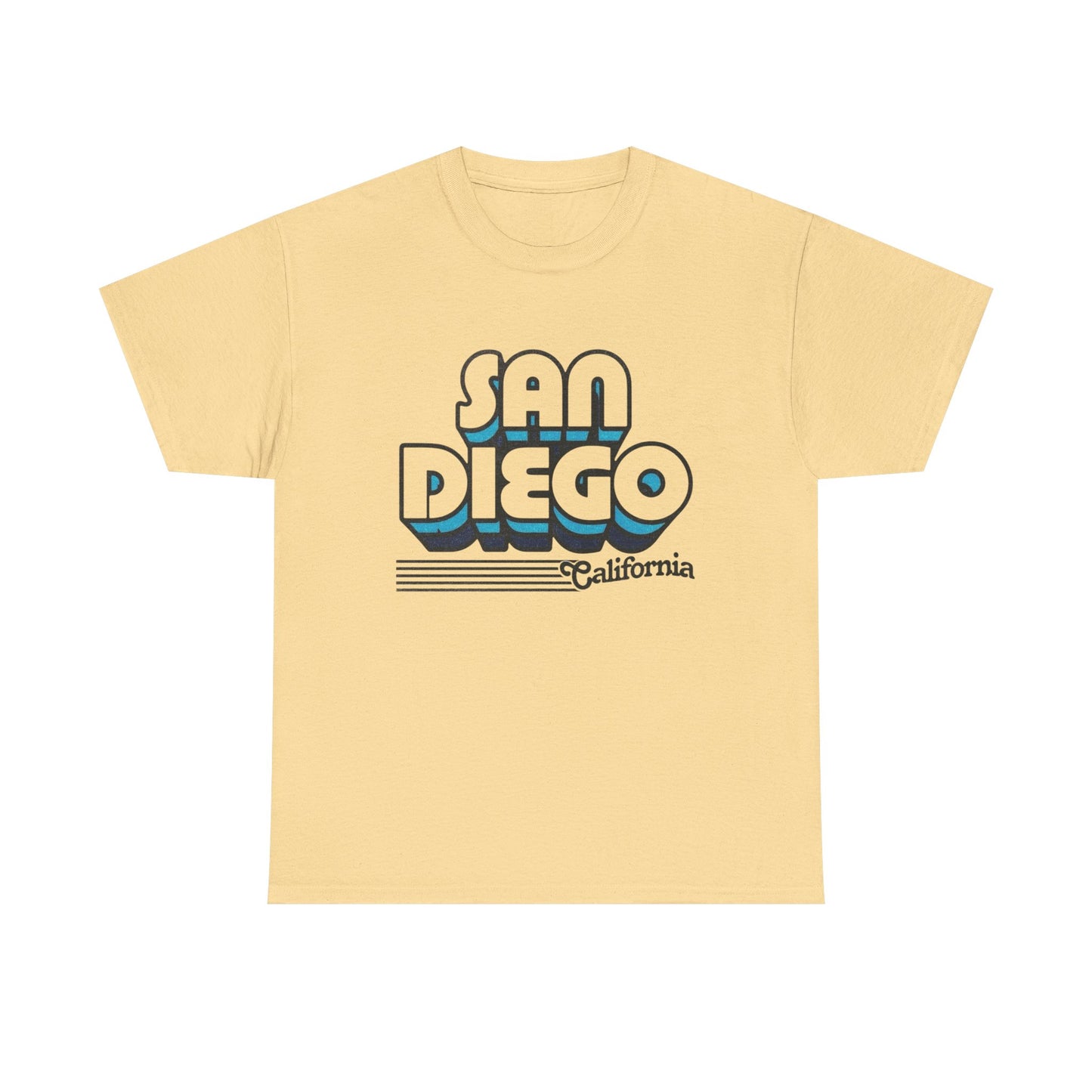 San Diego California Retro Graphic T Shirt NEW Unisex Heavy Cotton Tee