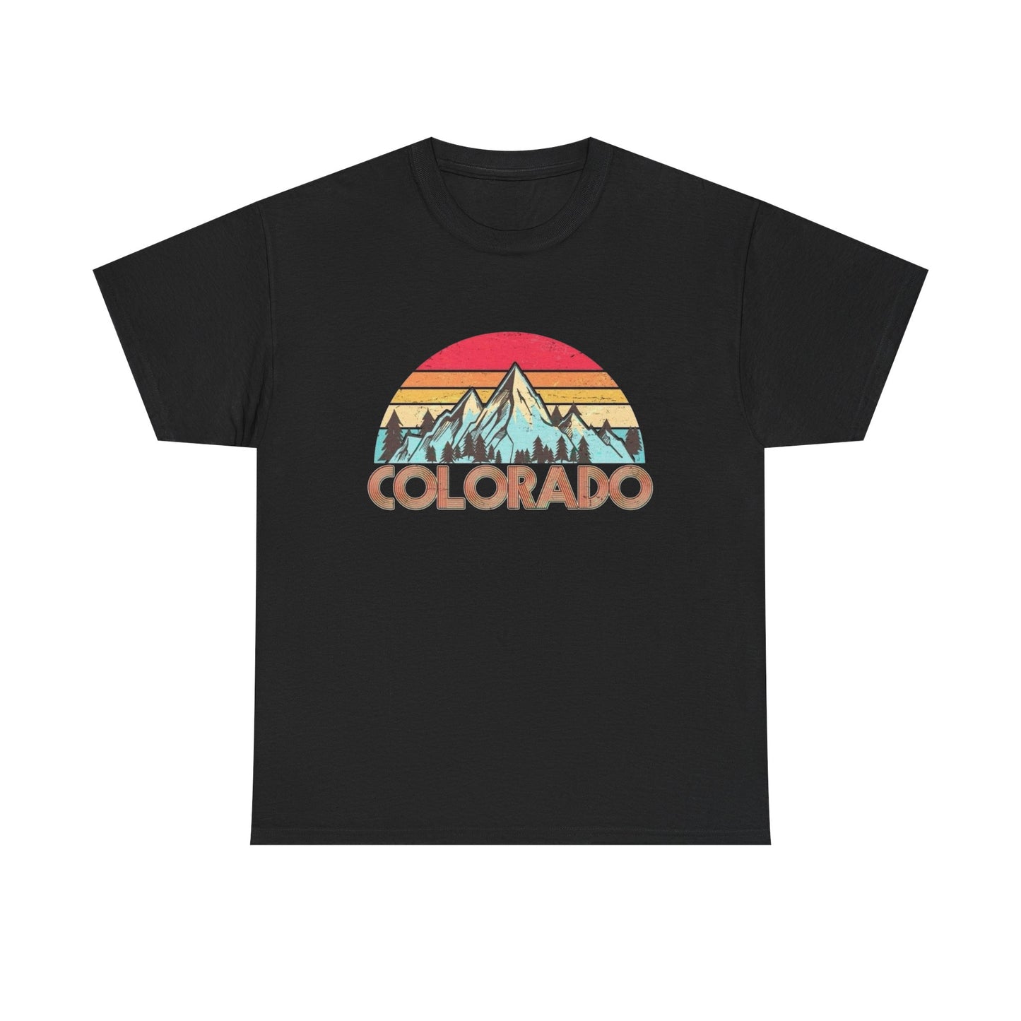 Colorado Retro Mountains Graphic T Shirt NEW Adult Tee