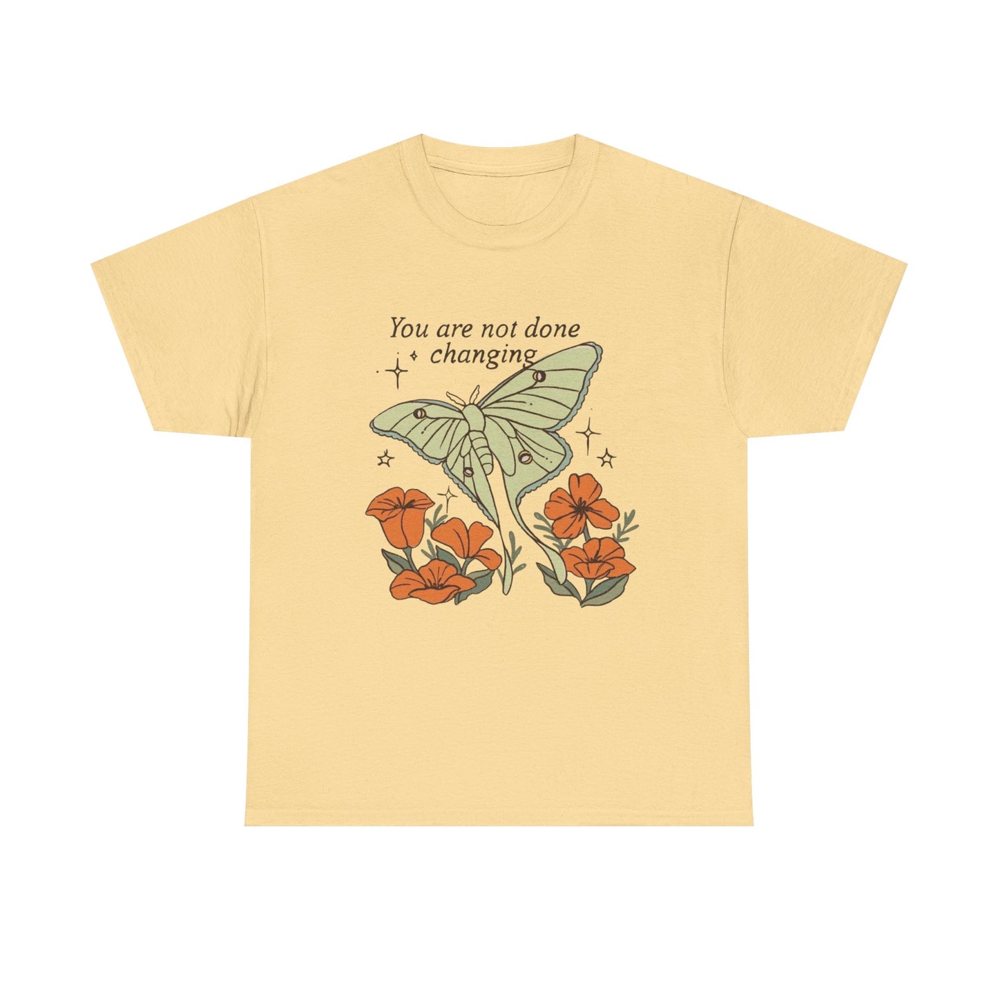 You Are Not Done Changing Graphic T Shirt NEW ADULT Tee