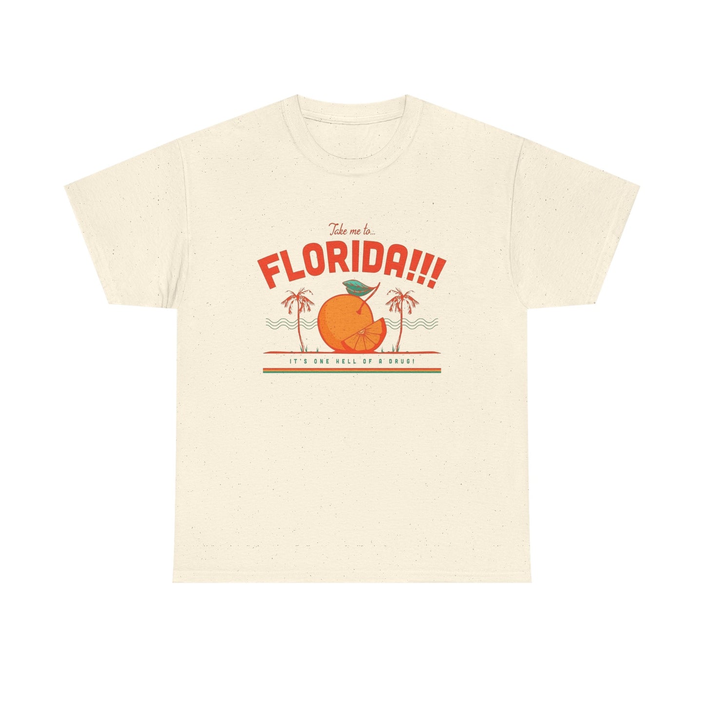 Take Me To Florida Funny Graphic T Shirt NEW Unisex Heavy Cotton Tee