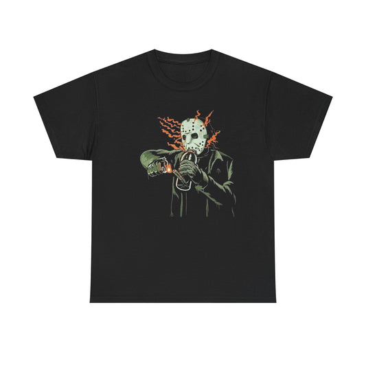 Funny Jason Horror Film T Shirt Graphic Unisex Heavy Cotton Tee NEW GIFT