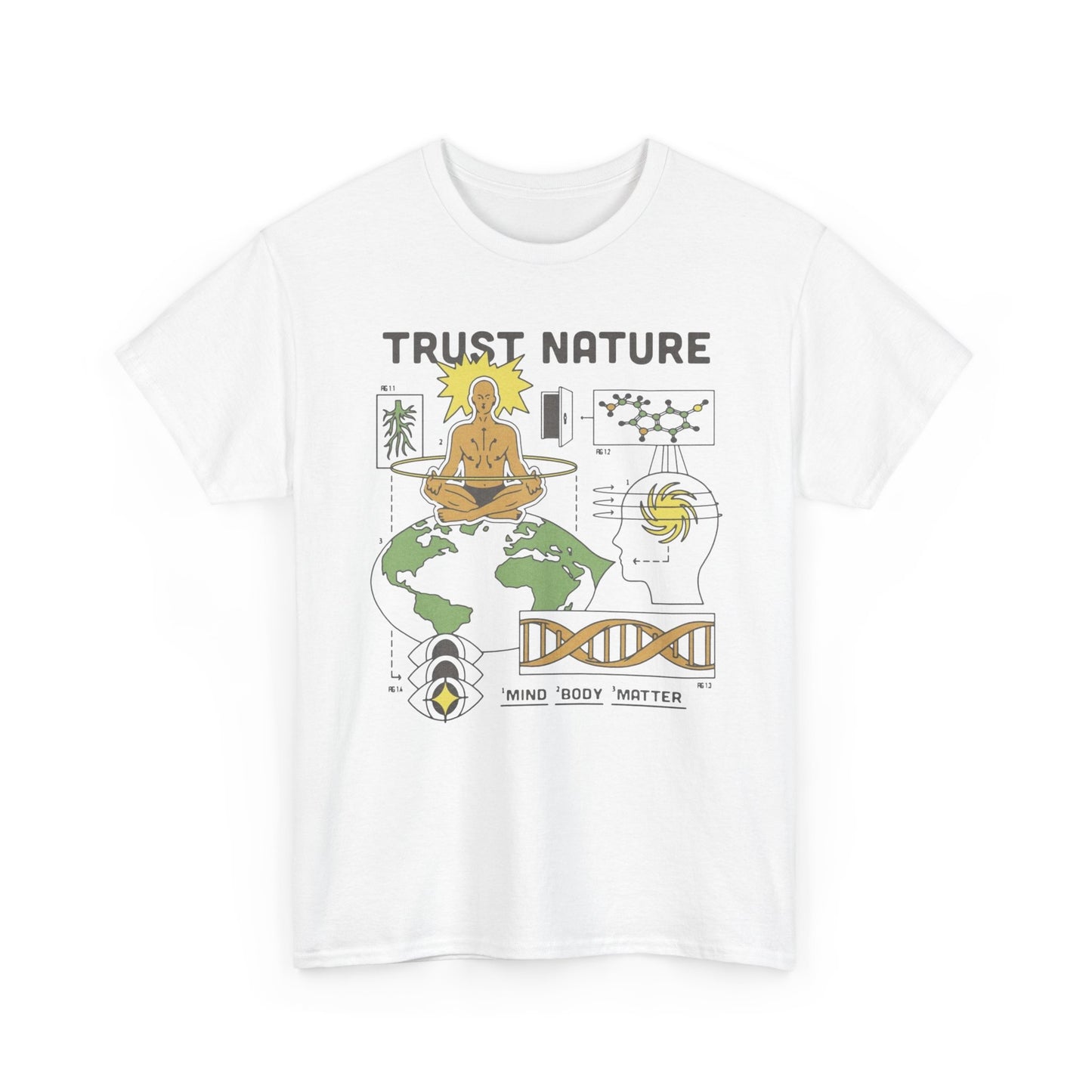 Trust Nature Graphic T Shirt NEW ADULT TEE VINTAGE