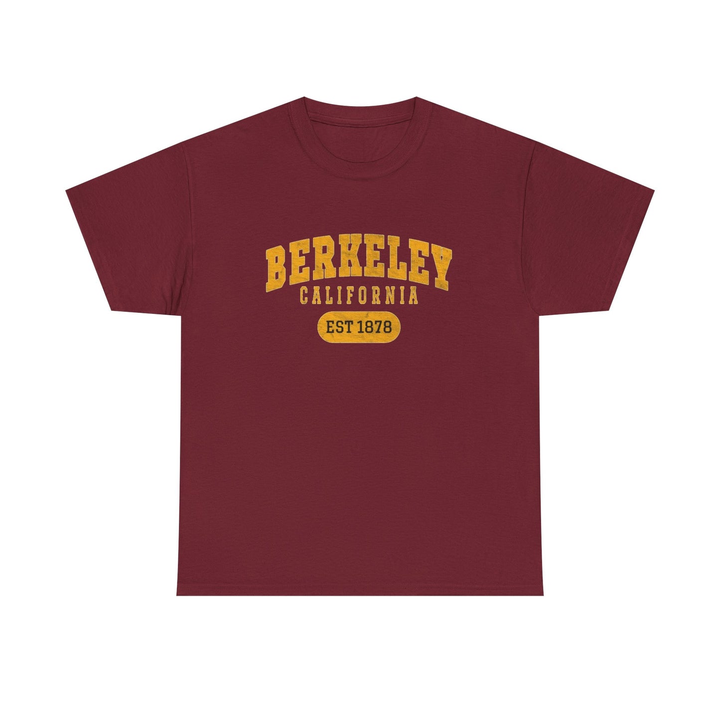 Berkeley California Retro Graphic T Shirt Men's Heavy Cotton Tee - Quality - Modern True to Size