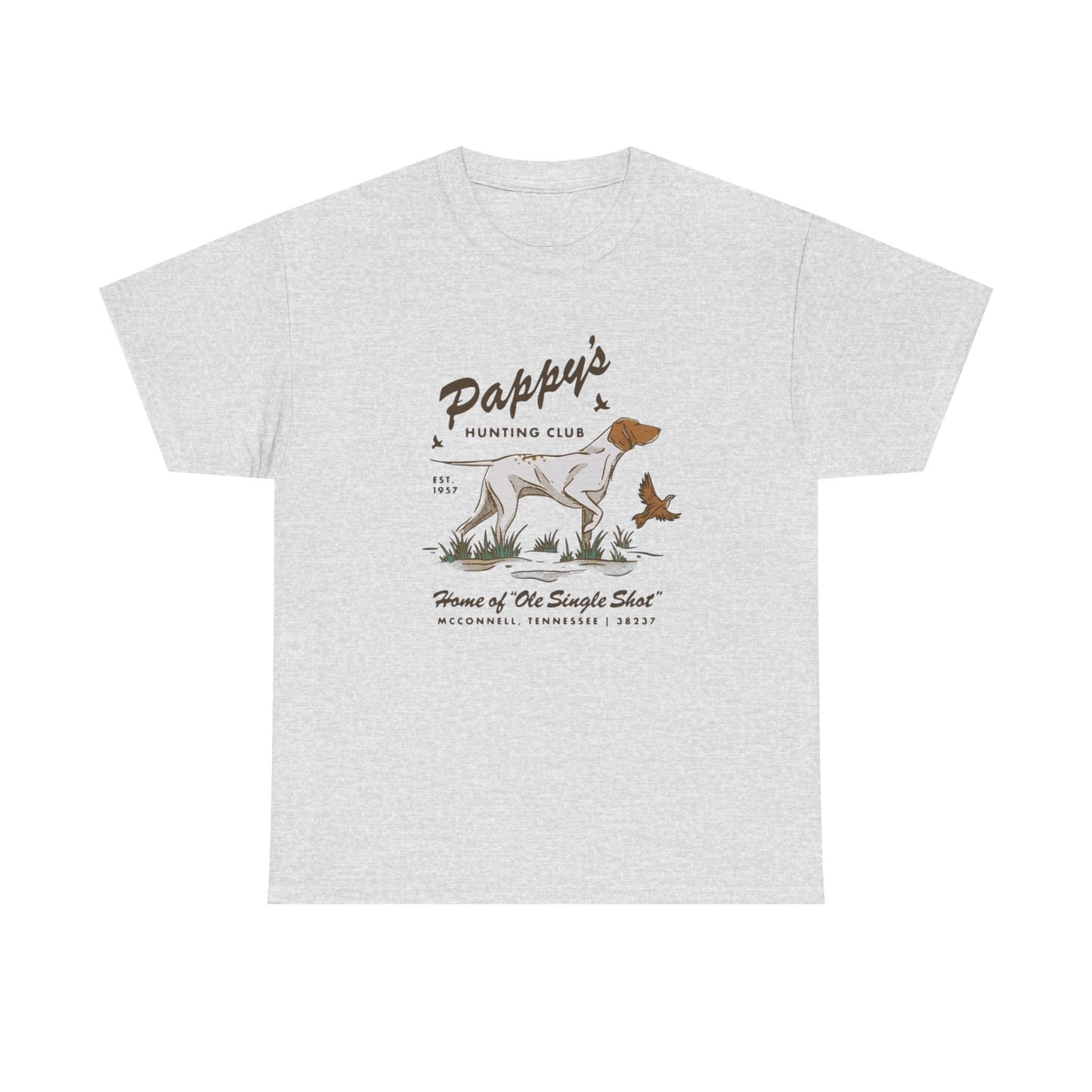 Pappy's Hunting Club Graphic T Shirt Unisex Heavy Cotton Tee