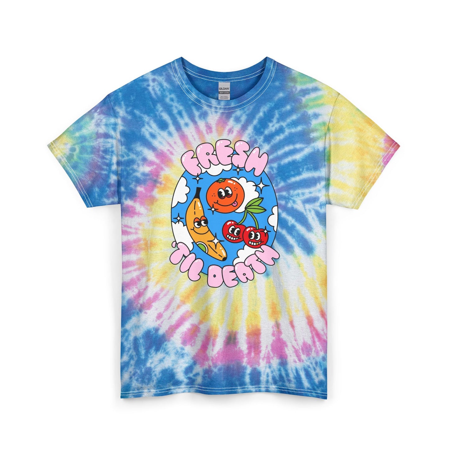Fresh Till Death Graphic T Shirt Unisex Tie Dye Cotton Tee Gift
