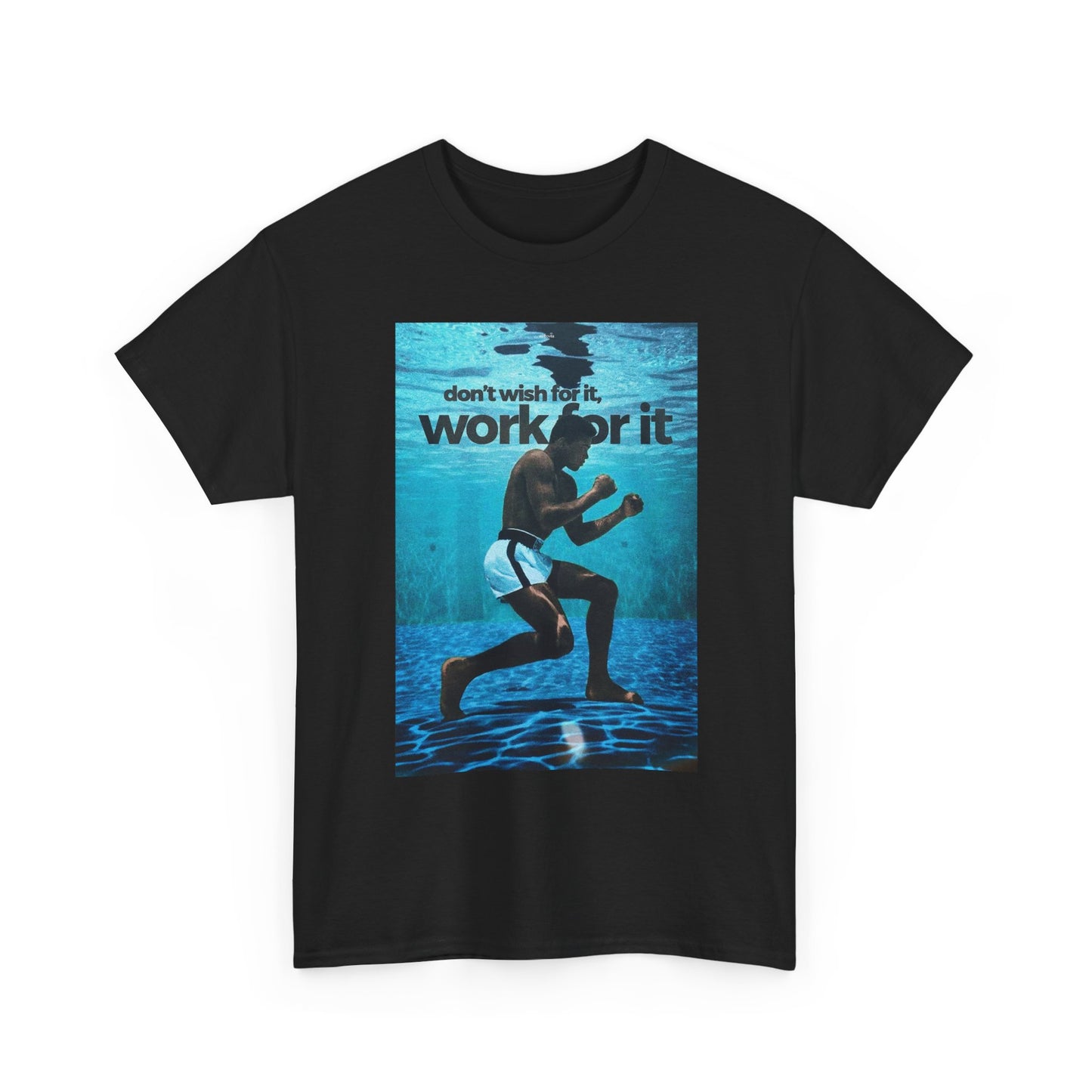 Muhammad Ali Work For It Motivation Graphic T Shirt S-5XL Unisex Cotton Tee