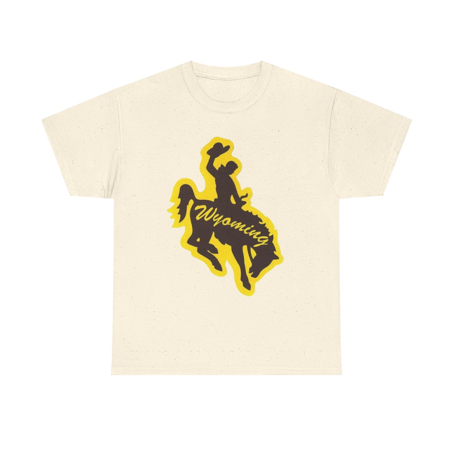 Wyoming Cowboy Graphic T Shirt NEW ADULT Unisex Heavy Cotton Tee