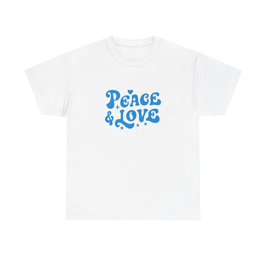 Peace And Love Happiness Graphic T Shirt Adult NEW