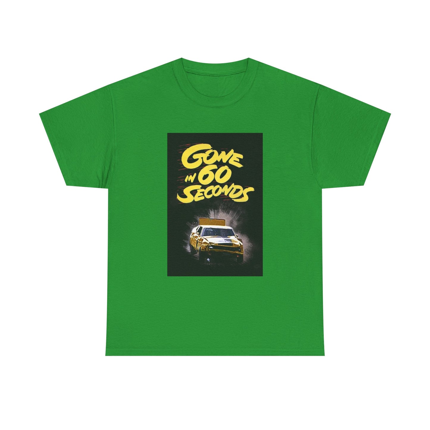 Gone in 60 Seconds Tshirt Vintage Ford Mustang Retro Poster Unisex Heavy Cotton