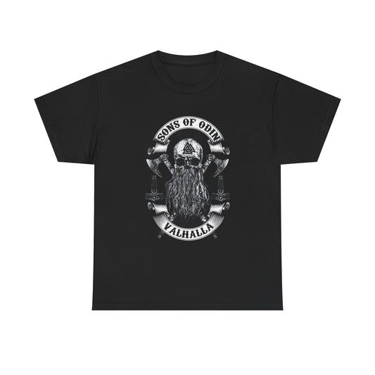 Son Of Odin Valhalla Graphic T Shirt NEW ADULT TEE VINTAGE