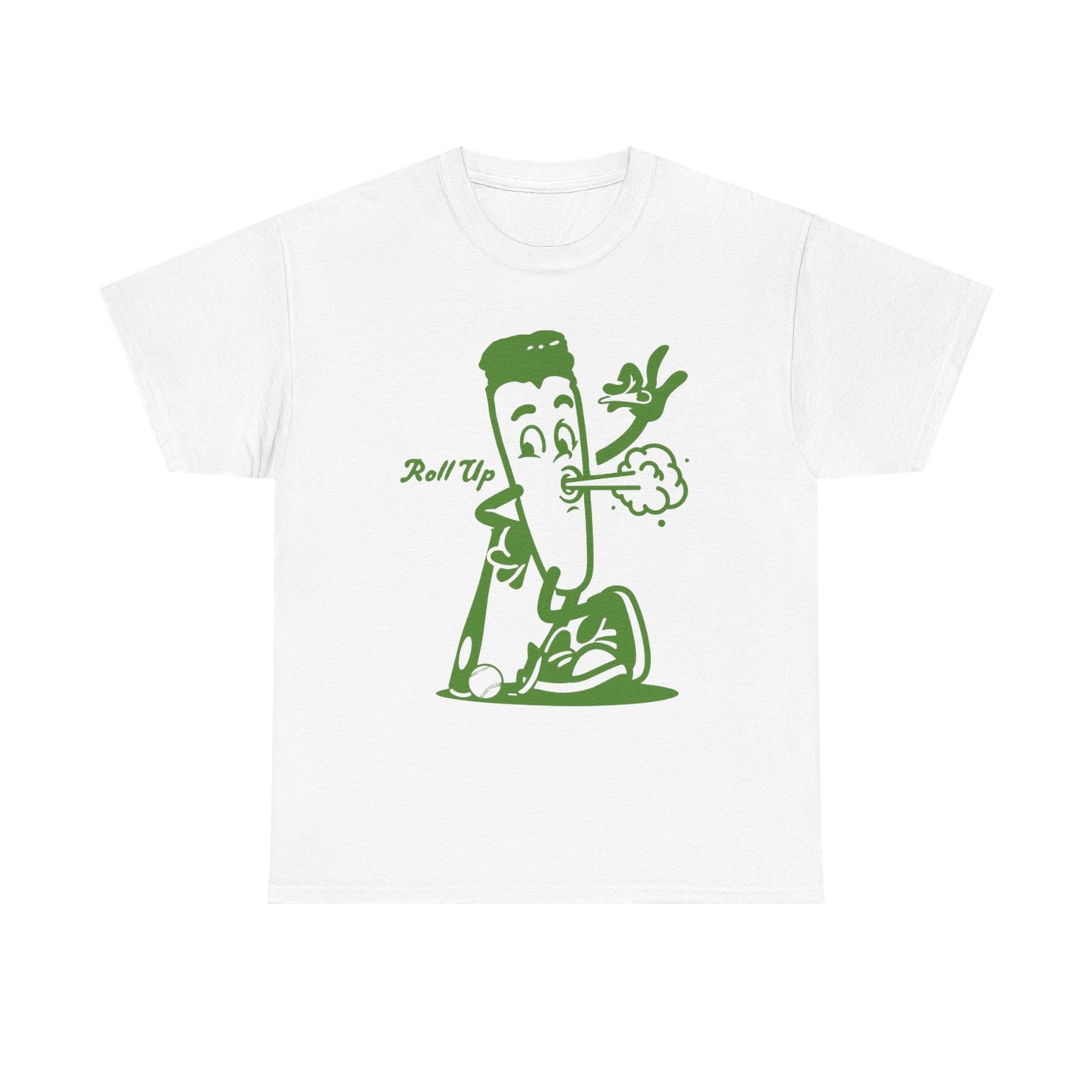 Roll Up Retro Weed 420 Graphic T Shirt S-5XL NEW Unisex Heavy Cotton Tee