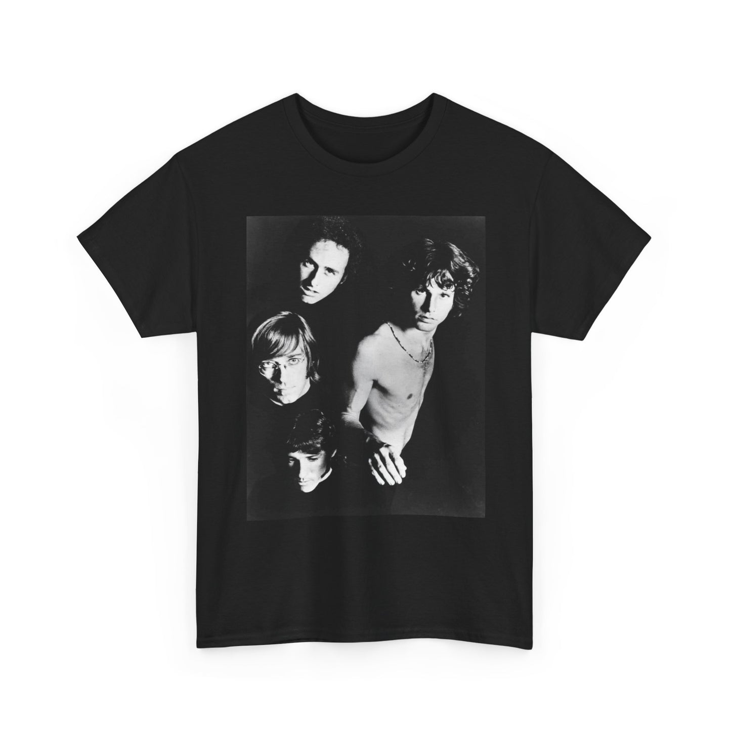 The Doors T Shirt Retro Rock Band Merch Vintage Unisex Heavy Cotton Tee