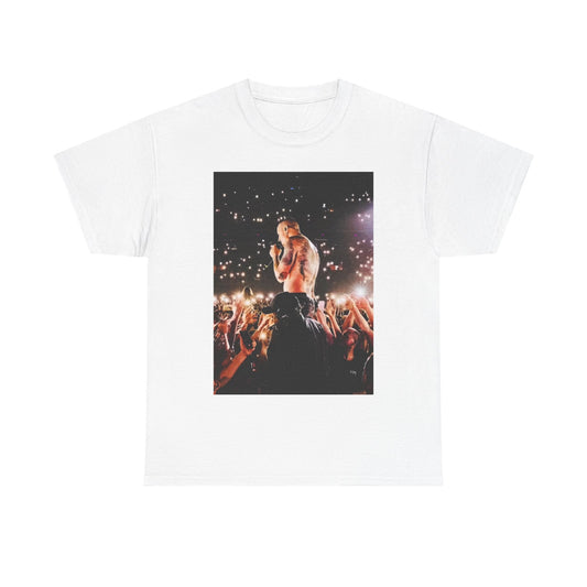Chester Bennington Tshirt LP Singing Graphic concert Unisex Heavy Cotton Tee