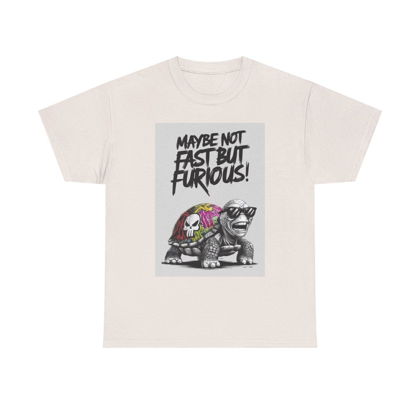 Slow And Furious Turtle Graphic T Shirt Funny Jokes Punisher Unisex Heavy Cotton